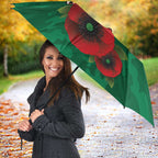 South Sydney Rabbitohs ANZAC Personalised Umbrella Lest We Forget Poppy Camo