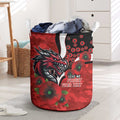 St George Illawarra Dragons ANZAC Personalised Laundry Basket Lest We Forget Poppy Camo