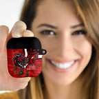 St George Illawarra Dragons ANZAC Personalised AirPods Case Lest We Forget Poppy Camo