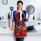 St George Illawarra Dragons ANZAC Personalised Apron Lest We Forget Poppy Camo