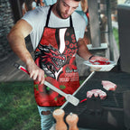St George Illawarra Dragons ANZAC Personalised Apron Lest We Forget Poppy Camo