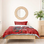St George Illawarra Dragons ANZAC Personalised Bedding Set Lest We Forget Poppy Camo
