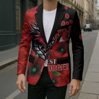 St George Illawarra Dragons ANZAC Personalised Blazer Lest We Forget Poppy Camo