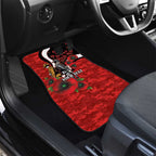 St George Illawarra Dragons ANZAC Personalised Car Mats Lest We Forget Poppy Camo