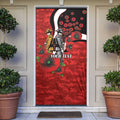 St George Illawarra Dragons ANZAC Personalised Door Cover Lest We Forget Poppy Camo