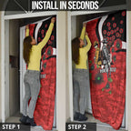 St George Illawarra Dragons ANZAC Personalised Door Cover Lest We Forget Poppy Camo