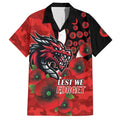 St George Illawarra Dragons ANZAC Personalised Hawaiian Shirt Lest We Forget Poppy Camo