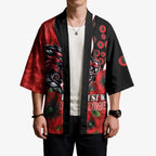 St George Illawarra Dragons ANZAC Personalised Kimono Lest We Forget Poppy Camo