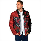 St George Illawarra Dragons ANZAC Personalised Padded Jacket Lest We Forget Poppy Camo