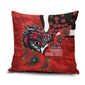 St George Illawarra Dragons ANZAC Personalised Pillow Cover Lest We Forget Poppy Camo