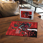 St George Illawarra Dragons ANZAC Personalised Puzzle Lest We Forget Poppy Camo
