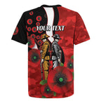 St George Illawarra Dragons ANZAC Personalised Rugby Jersey Lest We Forget Poppy Camo