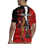 St George Illawarra Dragons ANZAC Personalised Rugby Jersey Lest We Forget Poppy Camo