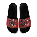 St George Illawarra Dragons ANZAC Personalised Slide Sandals Lest We Forget Poppy Camo