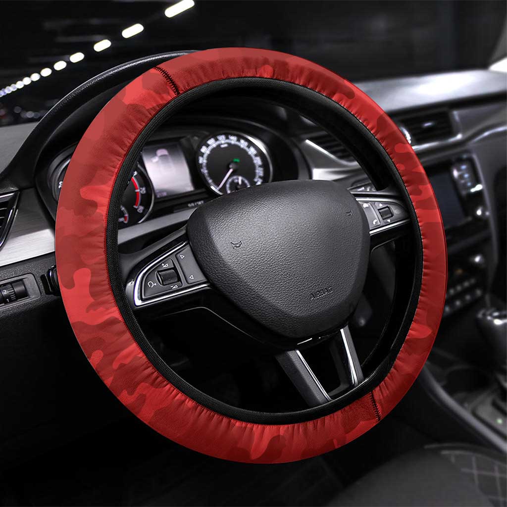 St George Illawarra Dragons ANZAC Steering Wheel Cover Lest We Forget Poppy Camo