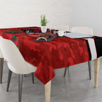St George Illawarra Dragons ANZAC Personalised Tablecloth Lest We Forget Poppy Camo