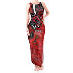 St George Illawarra Dragons ANZAC Personalised Tank Maxi Dress Lest We Forget Poppy Camo