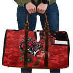 St George Illawarra Dragons ANZAC Personalised Travel Bag Lest We Forget Poppy Camo