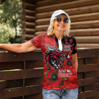 St George Illawarra Dragons ANZAC Personalised Women Polo Shirt Lest We Forget Poppy Camo