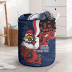 Sydney Roosters ANZAC Personalised Laundry Basket Lest We Forget Poppy Camo