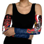 Sydney Roosters ANZAC Personalised Arm Sleeves Lest We Forget Poppy Camo