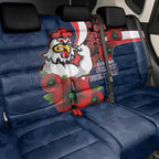 Sydney Roosters ANZAC Personalised Back Car Seat Cover Lest We Forget Poppy Camo