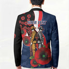 Sydney Roosters ANZAC Personalised Blazer Lest We Forget Poppy Camo