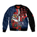 Sydney Roosters ANZAC Personalised Bomber Jacket Lest We Forget Poppy Camo