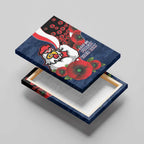 Sydney Roosters ANZAC Personalised Canvas Wall Art Lest We Forget Poppy Camo