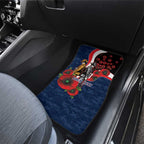 Sydney Roosters ANZAC Personalised Car Mats Lest We Forget Poppy Camo