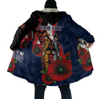 Sydney Roosters ANZAC Personalised Cloak Lest We Forget Poppy Camo