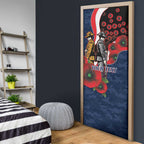 Sydney Roosters ANZAC Personalised Door Cover Lest We Forget Poppy Camo