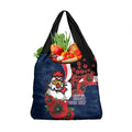 Sydney Roosters ANZAC Personalised Grocery Bag Lest We Forget Poppy Camo