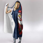 Sydney Roosters ANZAC Personalised Hooded Blanket Lest We Forget Poppy Camo