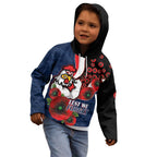Sydney Roosters ANZAC Personalised Kid Hoodie Lest We Forget Poppy Camo