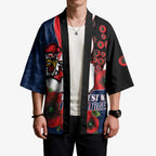 Sydney Roosters ANZAC Personalised Kimono Lest We Forget Poppy Camo