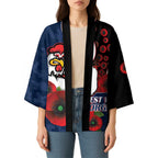 Sydney Roosters ANZAC Personalised Kimono Lest We Forget Poppy Camo