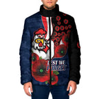 Sydney Roosters ANZAC Personalised Padded Jacket Lest We Forget Poppy Camo