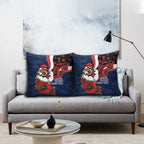 Sydney Roosters ANZAC Personalised Pillow Cover Lest We Forget Poppy Camo