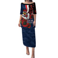 Sydney Roosters ANZAC Personalised Puletasi Lest We Forget Poppy Camo