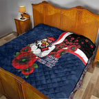 Sydney Roosters ANZAC Personalised Quilt Lest We Forget Poppy Camo