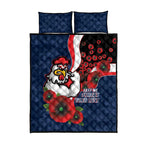 Sydney Roosters ANZAC Personalised Quilt Bed Set Lest We Forget Poppy Camo