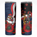 Sydney Roosters ANZAC Personalised Skinny Tumbler Lest We Forget Poppy Camo