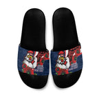 Sydney Roosters ANZAC Personalised Slide Sandals Lest We Forget Poppy Camo