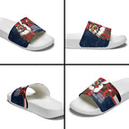 Sydney Roosters ANZAC Personalised Slide Sandals Lest We Forget Poppy Camo