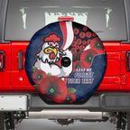 Sydney Roosters ANZAC Personalised Spare Tire Cover Lest We Forget Poppy Camo