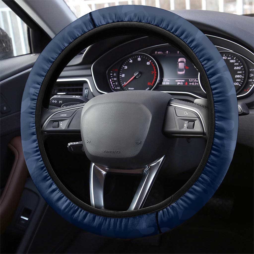 Sydney Roosters ANZAC Steering Wheel Cover Lest We Forget Poppy Camo