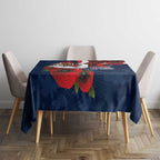 Sydney Roosters ANZAC Personalised Tablecloth Lest We Forget Poppy Camo
