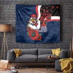 Sydney Roosters ANZAC Personalised Tapestry Lest We Forget Poppy Camo