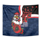 Sydney Roosters ANZAC Personalised Tapestry Lest We Forget Poppy Camo
